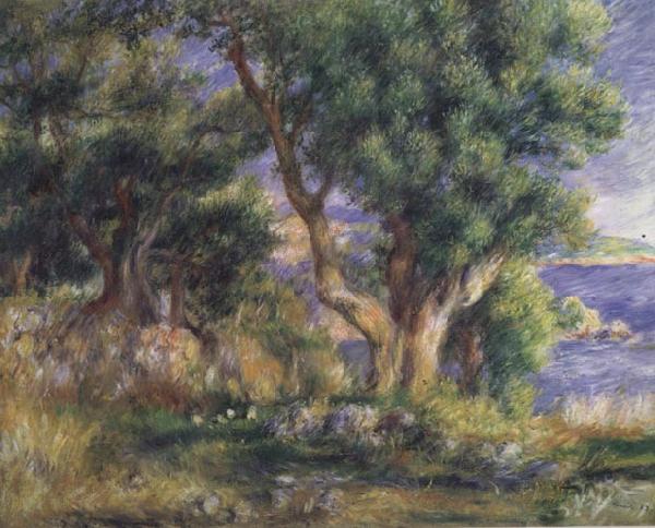 Pierre Renoir Landscape on the Coast near Menton oil painting image